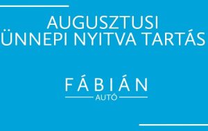Ünnepi nyitva tartás